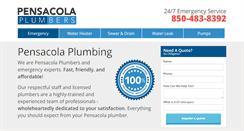 Desktop Screenshot of pensacolaplumbers.com