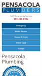 Mobile Screenshot of pensacolaplumbers.com